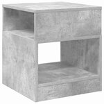 vidaXL Table d'appoint 2 Pièces Gris béton 40 5 x 40 x 45 cm