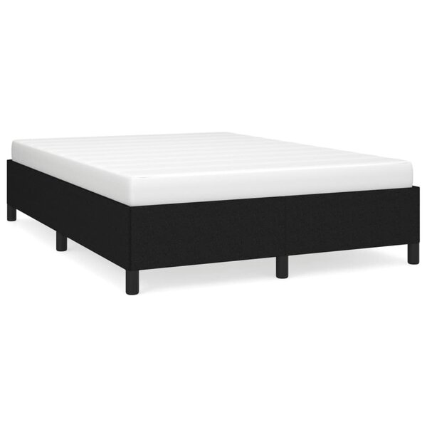 vidaXL Cadre de lit Noir 140x190 cm Tissu