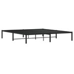 vidaXL Cadre de lit métal noir 183x213 cm