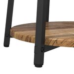 vidaXL Ensemble de tables d'appoint 2 Pièces Bois ancien et noir