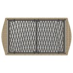 vidaXL Salon de jardin avec coussins 4 Pièces beige résine tressée