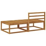 vidaXL Unité de canapé sectionnel 2 Pièce Naturel