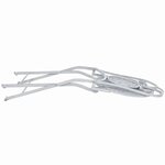 vidaXL Ensemble de bistro 3 Pièces acier blanc grisâtre