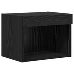 vidaXL Meubles TV muraux 4 Pièces Chêne noir 40 x 30 x 30 cm