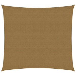 vidaXL Voile d'ombrage 160 g/m² Taupe 2x2 m PEHD