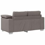 vidaXL Canapé avec coussin Taupe 160 x 77 x 82 cm tissu