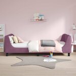 vidaXL Cadre de lit pour enfants avec tête de lit Violet 80 x 200 cm