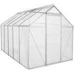 BEAU RIVAGE Serre de jardin polycarbonate 5,9 m²