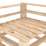 vidaXL Salon de jardin palette 5 Pièces bois