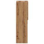 vidaXL Meuble TV avec lumières LED chêne artisanal 30 5x30x102 cm