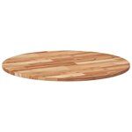 vidaXL Dessus de table rond Ø80x2 cm bois massif d'acacia
