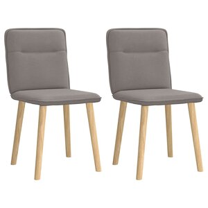 vidaXL Chaises à manger lot de 2 taupe tissu