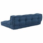 vidaXL Coussin de canapé 2 Pièces Indigo tissu