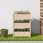 vidaXL Jardinière 77x25x104 5 cm Bois massif de pin