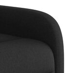 vidaXL Fauteuil inclinable Noir Tissu