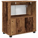 vidaXL Cabinet de salle de bain avec porte Bois ancien 61 x 35 x 64 cm