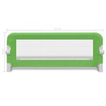 vidaXL Barrière de lit de sécurité pour tout-petits 2Pièces Vert 102x42cm