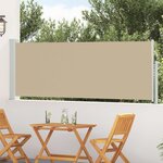vidaXL Store latéral rétractable Beige 300 x 100 cm Polyester