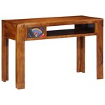 vidaXL Bureau avec tiroir Marron 110 x 50 x 73 cm Bois d'acacia massif