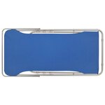vidaXL Chaises de plage pliables lot de 2 Acier et tissu oxford Bleu