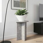 vidaXL Support de Plante 2 pièces Gris béton Ø29 5 x 40 cm