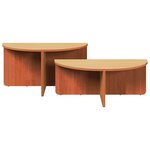 vidaXL Table basse 2 Pièces Marron cire 79 x 39 5 x 40 cm