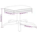Vidaxl repose-pied gris foncé 60x60x36 cm velours