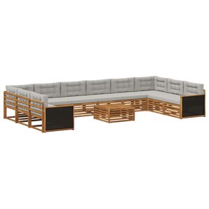 vidaXL Ensembles de canapés 11 pc Bois d'Acacia Massif