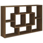 vidaXL Étagère murale Chêne marron 85x16x52 5 cm Bois d'ingénierie