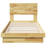 vidaXL Cadre de lit avec tête de lit sans matelas 75 x 190 cm