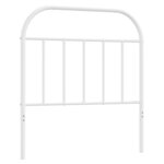vidaXL Tête de lit de remplacement métal blanc 80 cm