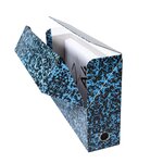 Boite Transfert Dos 90mm Annonay - Bleu - X 5 - Exacompta