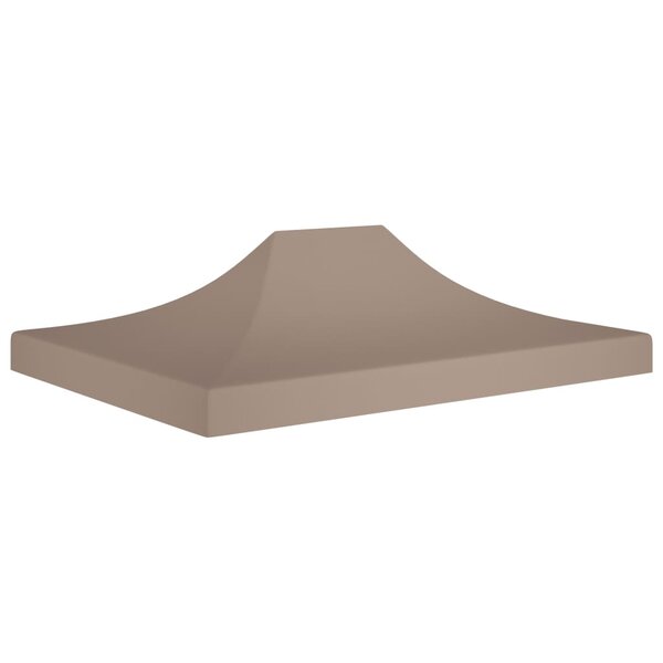 vidaXL Toit de tente de réception 4x3 m Taupe 270 g/m²