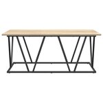 vidaXL Table basse Chêne Sonoma 100x50x40 cm en bois d'ingénierie et métal
