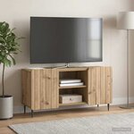 vidaXL Meuble TV 102 x 34 5 x 52 cm Chêne artisanal Bois d'ingénierie
