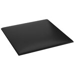 vidaXL Panneaux muraux 12 Pièces Noir 30x30 cm Similicuir 1 08 m²