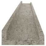 vidaXL Étagères murales 2 Pièces Gris béton 100x9x3 cm