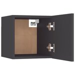 vidaXL Meubles TV muraux 2 Pièces Gris 30 5x30x30 cm
