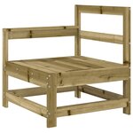 vidaXL Salon de jardin 8 Pièces bois de pin imprégné