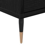 vidaXL Meuble TV Chêne noir 150x30x44 5 cm Bois d'ingénierie