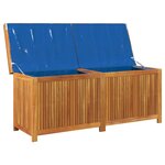 vidaXL Boîte à coussins d'extérieur 150x50x60 5cm bois massif d'acacia