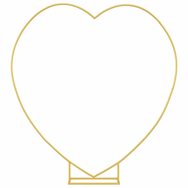 vidaXL Arche de mariage Doré 195 x 35 x 211 cm Acier