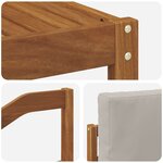 vidaXL Ensemble de canapés d'extérieur 5 pc Naturel et gris clair