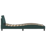 vidaXL Cadre de lit avec tête de lit Vert foncé 80x200 cm Velours