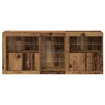 vidaXL Buffet Bois ancien 162 x 37 x 67 cm Bois d'ingénierie