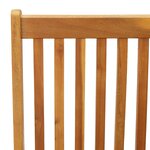 vidaXL Chaises inclinables de jardin lot de 3 Bois solide d'acacia