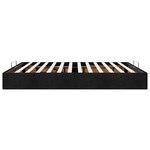 VidaXL Cadre de lit ottoman sans matelas noir 180x200 cm tissu