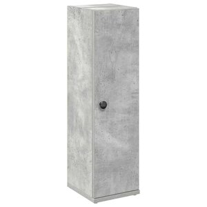 vidaXL Meuble de salle de bain avec porte-rouleau gris béton