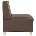 vidaXL Canapé modulaire sans accoudoirs Marron 55 cm Similicuir
