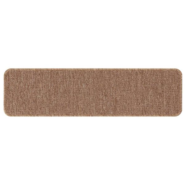 vidaXL Tapis Antidérapants pour Escaliers 15 Pièces Jaune 75 x 20 cm PP